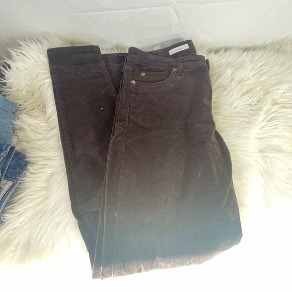 Kut From The Kloth Mia Toothpick Skinny Brown Cords Sz 6 - Picture 3 of 11